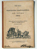Erste Fahrt der Schweizerischen K&uuml;nstlergesellschaft nach Zofingen 1805