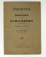 Panorama vom Alkoholfreien Kurhaus auf dem Z&uuml;richberg 635 m &uuml;ber Meer aufgenommen im Sommer 1901