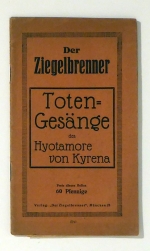 Der Ziegelbrenner. Kritik an Zuständen und an widerwärtigen Zeitgenossen