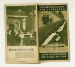 Exkursionskarte der 3 Juraseen. Carte d'Excursions des 3 Lacs du Jura