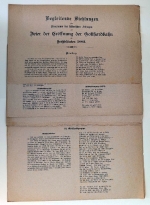 Begleitende Dichtungen zum Programm des historischen Festzuges zur Feier der Eröffnung der Gotthardbahn am Sechseläuten 1882