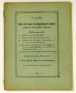 Duplik des Schweizerischen Eisenbahndepartementes namens des schweizerischen Bundesrates in der Rekurssache der Direktion der Gotthardbahn, der Direktion der Jura-Simplon-Bahn, der Direktion der Schweiz. Nordostbahn f&uuml;r sich und die B&ouml;tzbergbahn