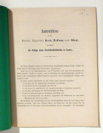 Instruktion an die Herren Experten Koch, Hellwag und B&uuml;rgi betreffend die Anlage eines Anschlussbahnhofes in Luzern