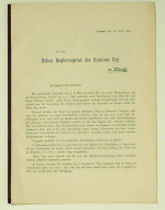 An den Hohen Regierungsrat des Kantons Zug in Zug