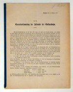 An die Generalversammlung der Aktion&auml;re der Gotthardbahn