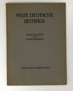 Neue Deutsche Beitr&auml;ge
