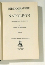 Bibliographie du temps de Napol&eacute;on comprenant l'histoire des &Eacute;tas-unis