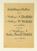 Aufstellung der Ballons zum