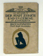 10 (zehn) Studien der Stadt Z&uuml;rich und Umgebung in Kupferdruck