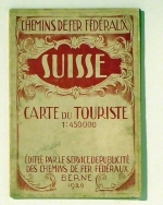 Suisse. Carte du Touriste. 1 : 450000