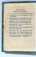 Schriften &uuml;ber Sozialismus und Kultur