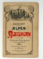 Aussicht auf die Alpen vom Albishorn, Station Sihlwald (Sihltalbahn)