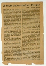 Bericht &uuml;ber meinen Bruder