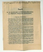 Tarif f&uuml;r die Verrichtungen der &Auml;rzte bei der Behandlung von Mitgliedern aargauischer Krankenkassen