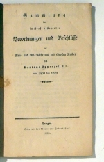 Sammlung der in Kraft bestehenden Verordnungen und Beschl&uuml;sse