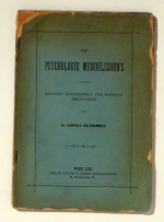 Die Psychologie [Moses] Mendelssohn's