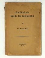 Die Bibel als Quelle f&uuml;r Folkloristik