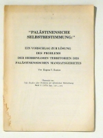 Pal&auml;stinensische Selbstbestimmung