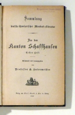 Sammlung deutsch-schweizerischer Mundart-Literatur