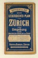 Offizieller Neuer Uebersichts-Plan von Zürich und Umgebung vom Jngenieur-Bureau der Stadt