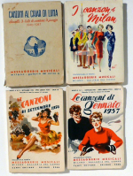 Kovolut italienischer Liedersammlungen