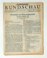 Rundschau &uuml;ber Politik, Wirtschaft und Arbeiterbewegung