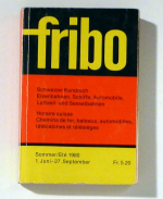 Fribo. Kursbuch, Horaire, Orario. Sommer/Et&eacute;/Estate 1980