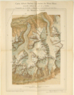 Carte Albert Barbey: La chaîne du Mont Blanc. III. Massif du Tal&egrave;fre