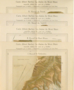 La chaîne du Mont Blanc. 1: 50'000. Nouvelle &eacute;dition de 1906 en 4 feuilles