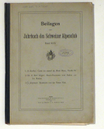 Beilagen zum Jahrbuch des Schweizer Alpenclub