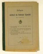 Beilagen zum Jahrbuch des Schweizer Alpenclub