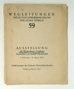 Ausstellung Alt-Winterthurer Graphiker : Keramiken von Arnold H&uuml;nerwadel