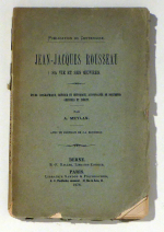 Jean-Jacques Rousseau sa vie et ses oeuvres