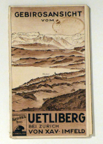 Gebirgs-Ansicht auf dem &Uuml;etliberg bei Z&uuml;rich