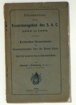 Itinerarium für das Excursionsgebiet des S.A.C. für die Jahre 1885 und 1886