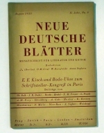 Neue deutsche Bl&auml;tter