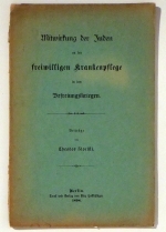 Mitwirkung der Juden an der freiwilligen Krankenpflege in den Befreiungskriegen