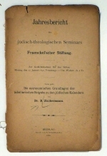 Die astronomischen Grundlagen der tabellarischen Beigabe zu den j&uuml;dischen Kalendern