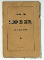 Studien &uuml;ber Salomon Ibn Gabirol