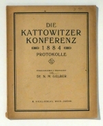Die Kattowitzer Konferenz 1884