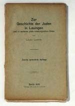 Zur Geschichte der Juden in Lauingen und in anderen pfalz-neuburgischen Orten