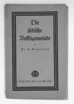 Die j&uuml;dische Volksgemeinde