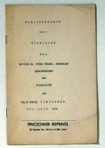 Bibliographie der Schriften der Edition Dr. Peter Freund, Jerusalem