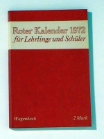 Roter Kalender 1973 f&uuml;r Lehrlinge und Sch&uuml;ler