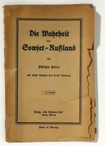 Die Washrheit &uuml;ber Sowjet-Russland
