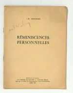 Réminiscences personelles