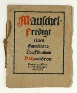 Mauschel-Predigt eines Fanatikers