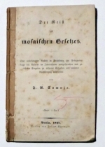 Der Geist des mosaischen Gesetzes