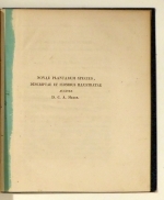 Novae plantarum species descriptae et iconibus illustratae