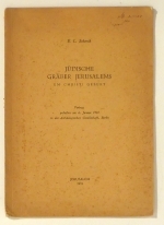 J&uuml;dische Gr&auml;ber Jerusalems um Christi Geburt